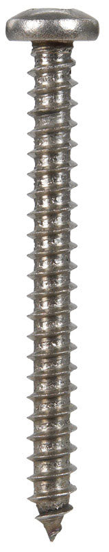Hillman Pan Head Phillips Drive Sheet Metal Screws Stainless Steel 14 x 2-1/2 in. L 50 per bo