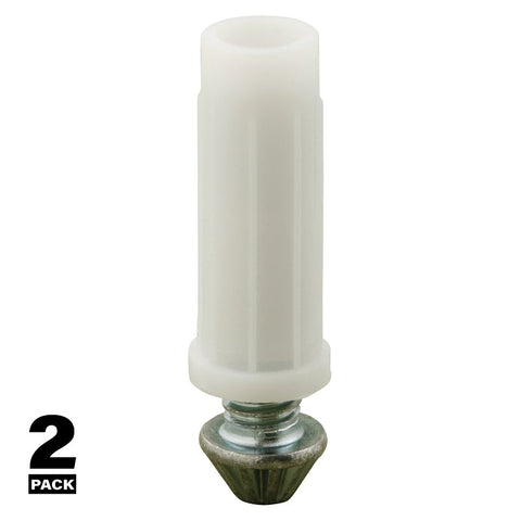 Prime-Line N 6696 Door Pivot, 7/16 in Dia Base, 1-3/8 in H Base, Nylon/Steel