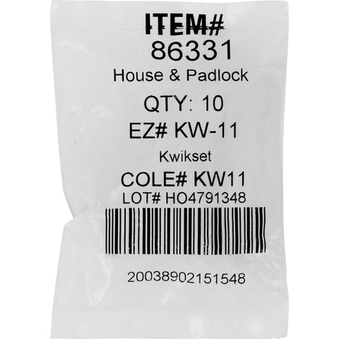 HILLMAN House/Office Universal Key Blank KW11 Single, Pack of 10