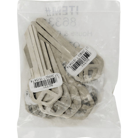 HILLMAN House/Office Universal Key Blank KW11 Single, Pack of 10