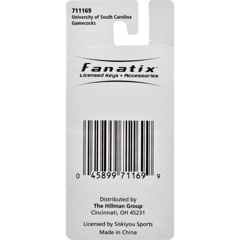 HILLMAN NCAA Tempered Steel Gray Split Ring Keychain, Pack of 3