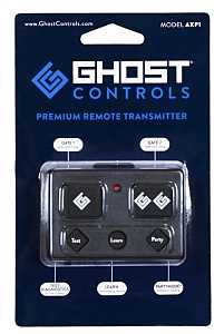 Ghost Controls AXP1 Series Remote Control Transmitter, 5-Buttons, Lithium Battery, 100 ft