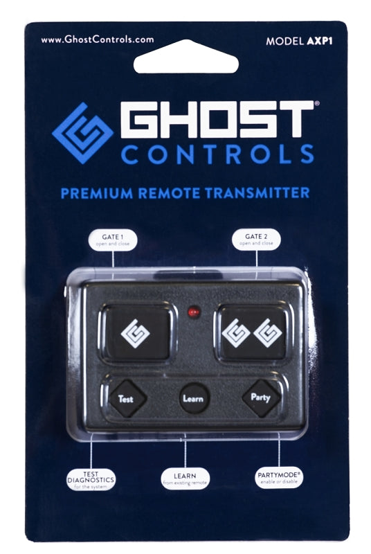 Shell Shock Remote Control Ghost Controls AXP1 Series Remote Control Transmitter, 5-Buttons, Lith ...