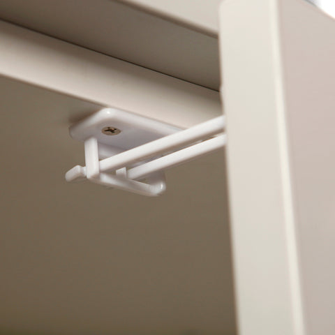 Dreambaby White Plastic Twin Pin Latches 2 pk