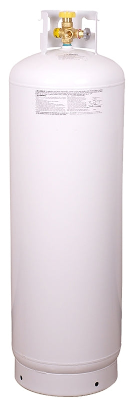 Worthington 282170 Propane Cylinder, 100 lb Tank, Steel, White