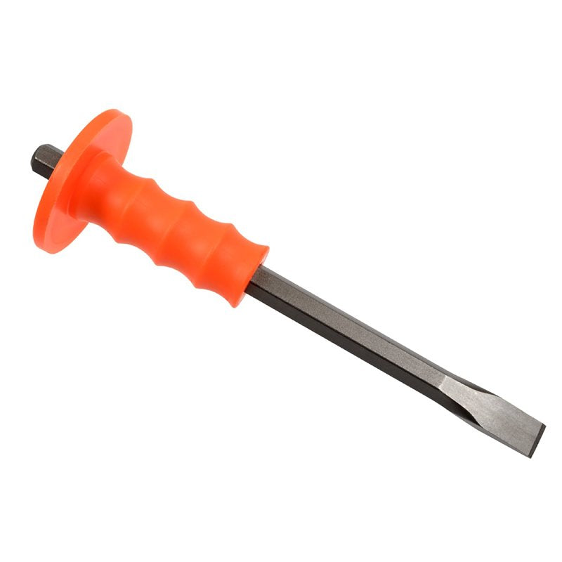 Mayhew 12205 Handguarded Cold Chisel, 3/4 in Tip, 12 in OAL, Alloy Ste ...