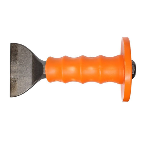 Mayhew 35105 Handguarded Mason Chisel, 3-1/2 in W Blade, 7 in OAL, Plastic Handle
