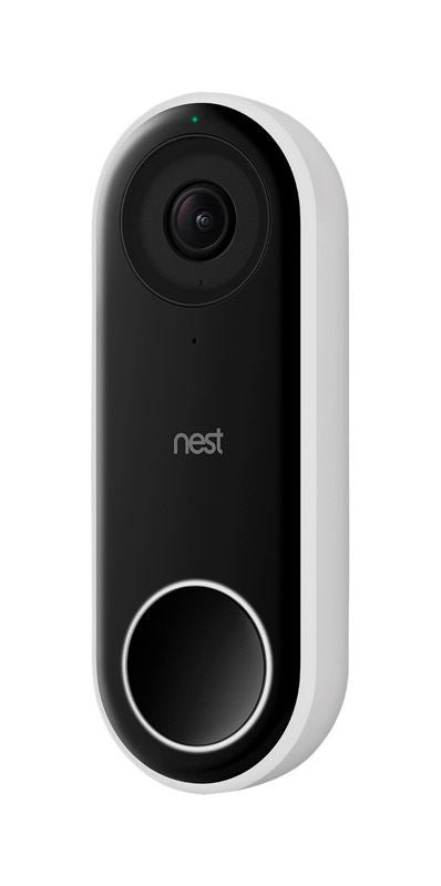 Nest Hello White Metal/Plastic Wireless Video Doorbell