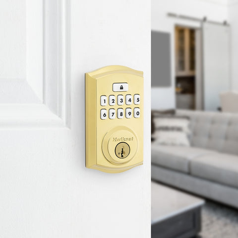 Kwikset 260 Series 9260 TRL L03 SMT RBP Smartcode Deadbolt with Tustin Lever, 2 Grade, Keyed One-Side Key, KW1 Keyway