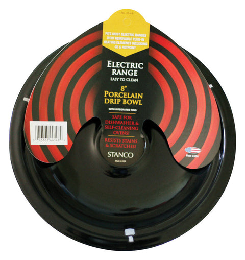 Stanco Porcelain On Steel Porcelain Range Reflector Bowl 8 in.