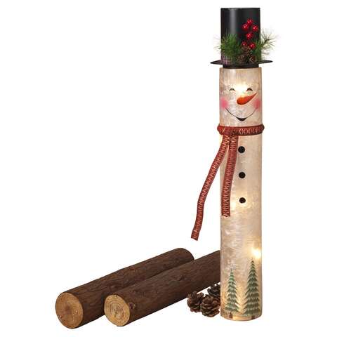Gerson LED Multicolored Electric Lighted Frosted Figurine 28.5 in., Pack of 4