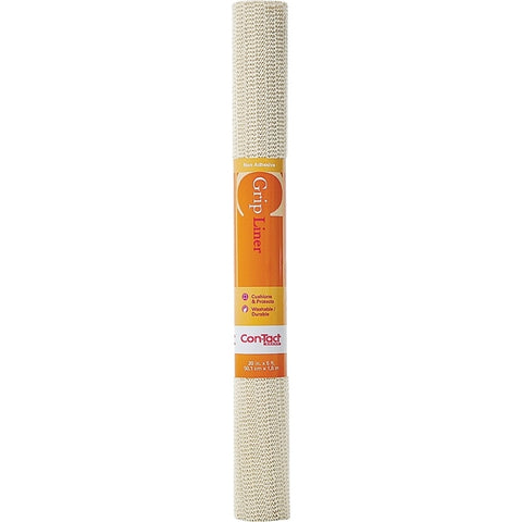 Con-Tact 05F-C6F54-06 Shelf and Drawer Liner, 5 ft L, 20 in W, Almond