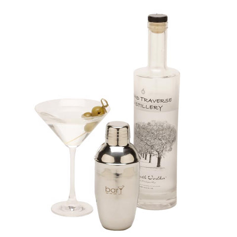 BarY3 12 oz Silver Stainless Steel Cocktail Shaker
