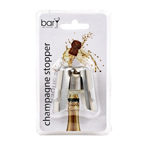 BarY3 Silver Stainless Steel Bottle Stopper