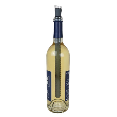 BarY3 Black/Clear Silicone Wine Chill Stick and Pourer