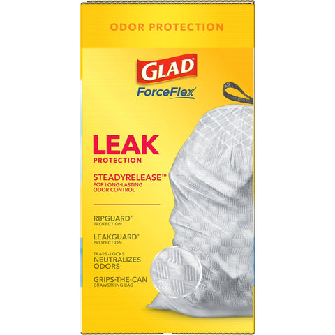 Glad Force Flex 13 gal Fresh Tall Kitchen Bags Drawstring 110 pk, Pack of 3