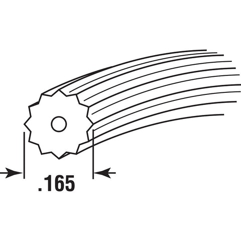 Make-2-Fit P 7636 Screen Retainer Spline, 0.165 in D, 25 ft L, Vinyl, Gray, Round
