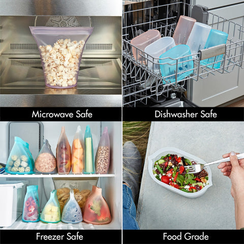 Zip Top 16 oz Frost Food Storage 1 pk