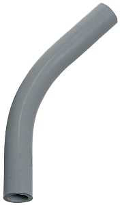 Carlon UA7AK-CAR Elbow, 2-1/2 in Trade Size, 45 deg Angle, SCH 40 Schedule Rating, PVC, Plain End, Gray