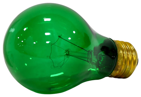 Sylvania 11714 Incandescent Bulb, C-9 Filament, Green Lamp, 2.375 in Dia x 3.938 in L Dimensions, 25 W, A19 Lamp, Pack of 6