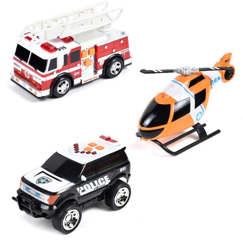 Sunny Days Maxx Action Mini Rescue Vehicles Multicolored