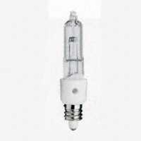 Feit Electric BPQ75/CL/MC Tubular Halogen Bulb, 75 W, E11 Candelabra Lamp Base, T4 Lamp, 3000 K Color Temp