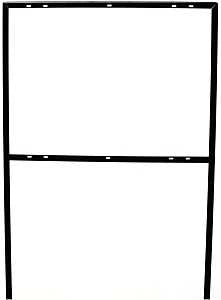 Hy-Ko FRAME-2 Sign Frame, Rectangle, Metal, Black