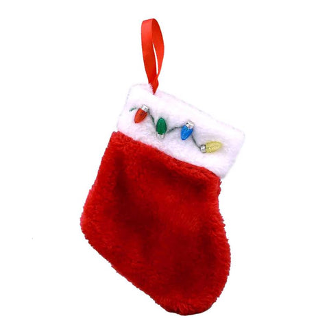 Magic Seasons Scorpion Master LED Multicolored Mini Gift Card Christmas Stocking 7 in., Pack of 12
