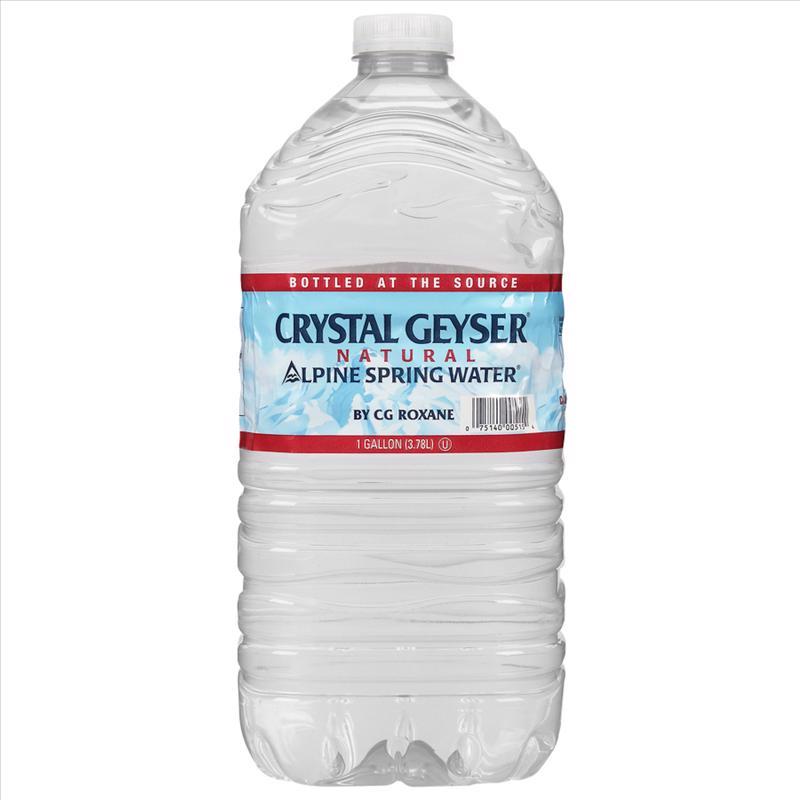 Crystal Geyser Spring Water Natural Spring Water 1 gal 1 pk, Pack of 6 ...