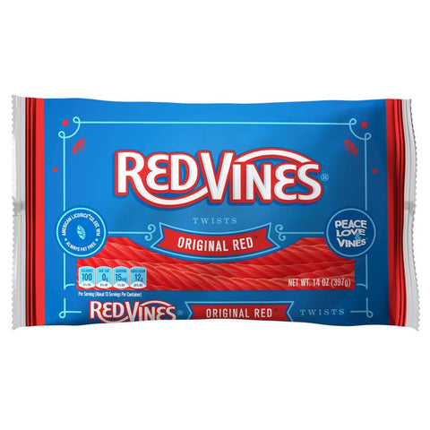 Red Vines Original Red Licorice 14 oz, Pack of 12