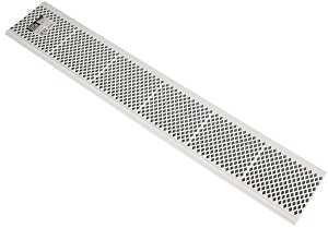 Amerimax 85370 Gutter Guard, 3 ft L, 2 in W, PVC, White, Pack of 75