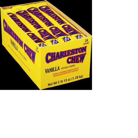 Tootsie Roll Charleston Chew Vanilla Candy Bar 1.87 oz, Pack of 24