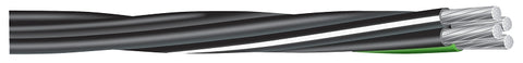 Southwire Compact Stranded 8000 Series 4/04/02/04X500MBL Service Entrance Cable, 200 A, 4-Conductor, Aluminum Conductor