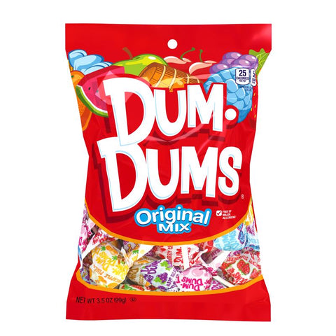 Spangler Dum Dums Original Mix Lollipop 3.5 oz, Pack of 12