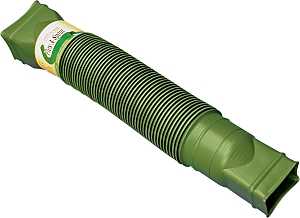 Amerimax Flex-A-Spout Series 85511 Downspout Extension, 22 to 55 in L Extended, Vinyl, Green