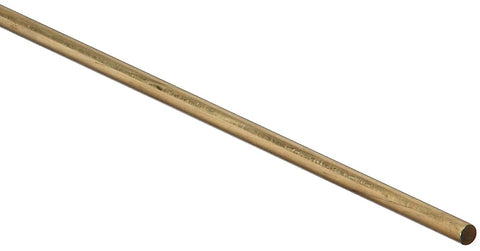 National Hardware N215-228 Rod, 1/8 in Dia, 36 in L, Brass