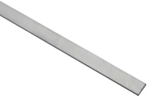 National Hardware 4202BC Series N247-247 Flat Bar, 1 in W, 72 in L, 1/4 in Thick, Aluminum, Mill