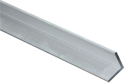 National Hardware 4204BC Series N247-429 Angle Stock, 1 in L Leg, 72 in L, 1/8 in Thick, Aluminum, Mill