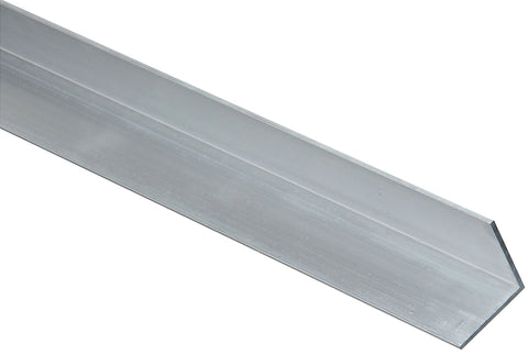 National Hardware 4203BC Series N247-338 Angle Stock, 1 in L Leg, 72 in L, 1/16 in Thick, Aluminum, Mill