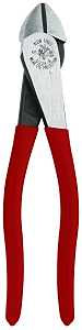 Klein Tools D248-8 Diagonal Cutting Plier, 8-1/16 in OAL, 3/4 in Cutting Capacity, Red Handle, Ergonomic Handle