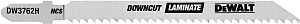 DEWALT DW3762H Jig Saw Blade, 1/4 in W, 10 TPI, 4 in L