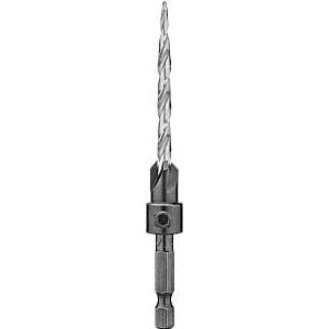 DEWALT DW2569 Drill Bit, 3/16 in Dia, 3-3/4 in OAL, Countersink, Spiral Flute, 4-Flute, 1/4 in Dia Shank, Hex Shank