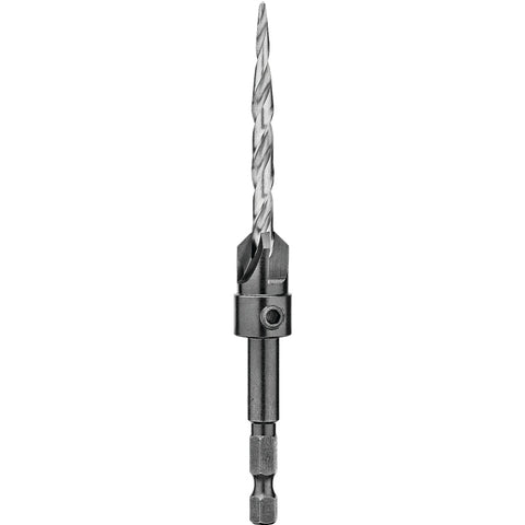 DEWALT DW2570 Drill Bit, 7/32 in Dia, 1-3/8 in OAL, Countersink, Spiral Flute, 4-Flute, 1/4 in Dia Shank, Hex Shank