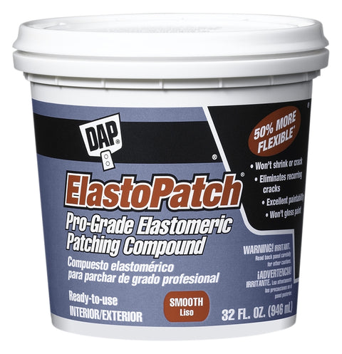 DAP 12278 Spackling Compound, Latex, Oil Base, White, 1 qt Tub