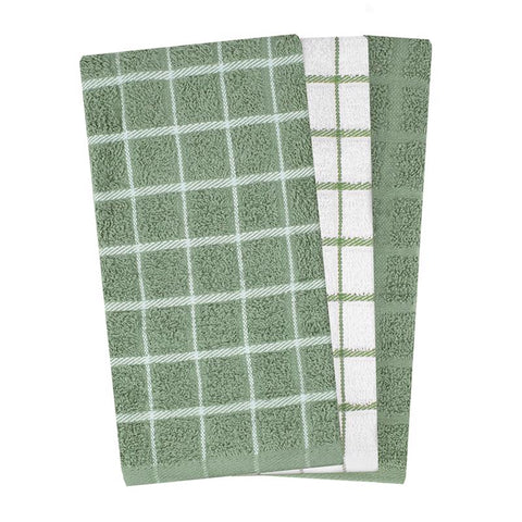 Ritz Juniper Cotton Kitchen Towel 3 pk, Pack of 3