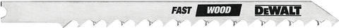 DEWALT DW3700H Jig Saw Blade, 6 TPI, 1/4 in W, 4 in L