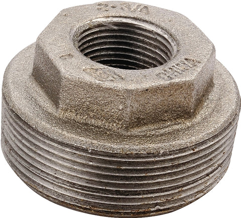 ProSource B241 10X6 Pipe Bushing, 3/8 x 1/8 in, MIP x FIP, Malleable Iron, SCH 40 Schedule, 300 psi Pressure