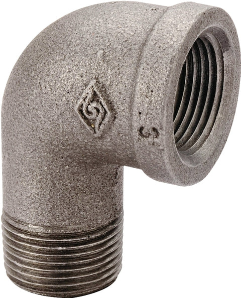 ProSource 6-1/2B Street Pipe Elbow, 1/2 in, FIP x MIP, 90 deg Angle, Malleable Iron, SCH 40 Schedule, 300 psi Pressure