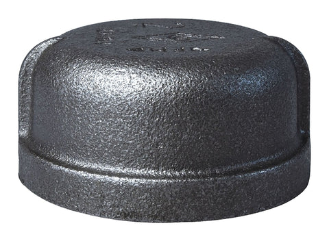 ProSource 18-2B Pipe Cap, 2 in, FIP, Malleable Iron, 40 Schedule, 300 psi Pressure