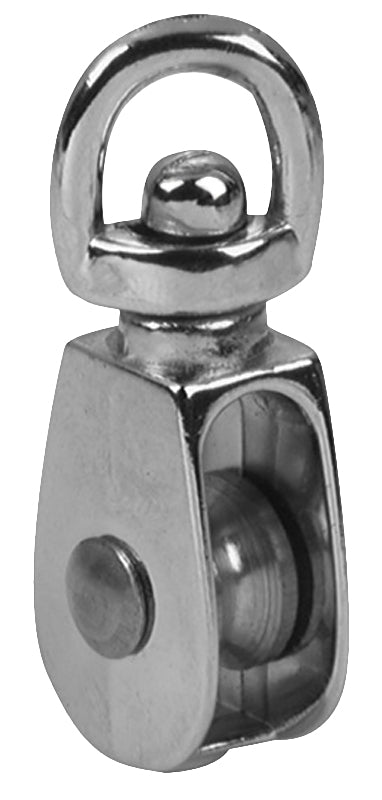 Baron 0173ZD-2 Rope Pulley, 7/16 in Rope, 55 lb Working Load, 2 in She ...